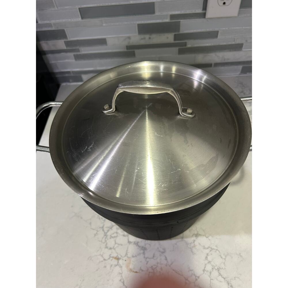 Calphalon Large 8 qt Steamer Insert with Lid Anodized Aluminum - Picture 2 of 6